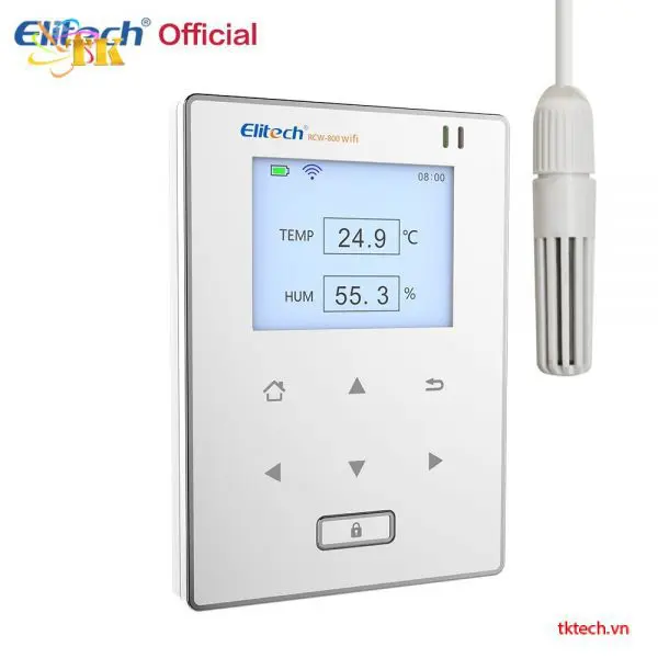 Bộ ghi dữ liệu nhiệt độ độ ẩm WIFI Elitech RCW-800