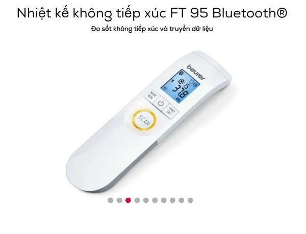 Nhiệt kế điện tử Beurer FT 95 cảnh báo đỏ