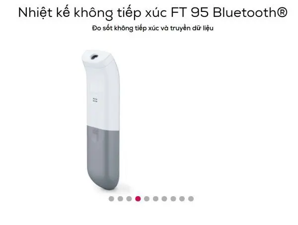 Nhiệt kế điện tử Beurer FT 95 mặt sau