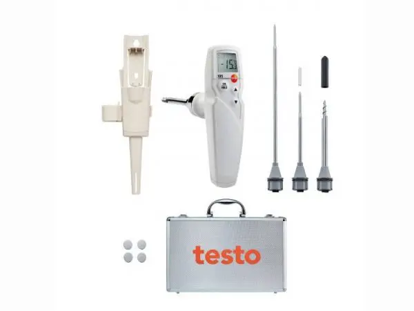 testo 105 kit - Nhiệt kế một tay với đầu đo tiêu chuẩn