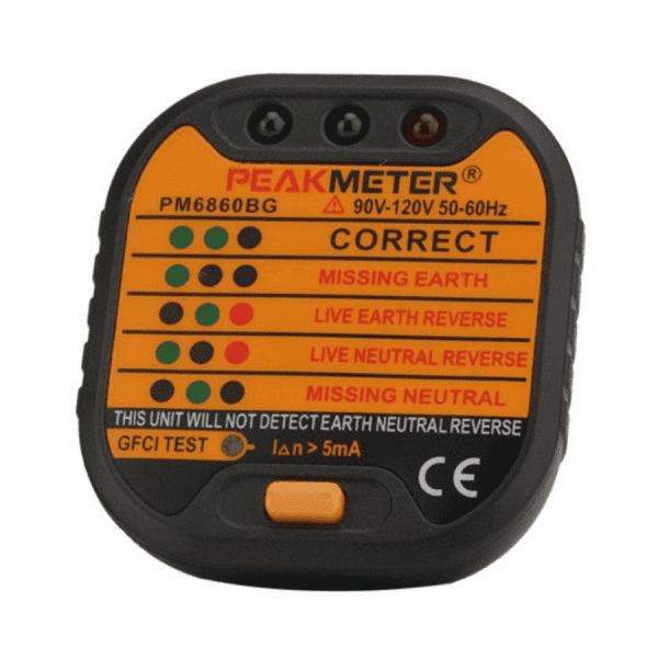 Máy kiểm tra ổ cắm Peakmeter PM6860BG