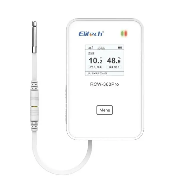 Bộ ghi dữ liệu nhiệt độ, độ ẩm Elitech RCW-360PRO-SC 4G