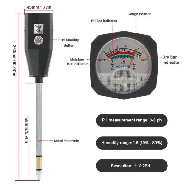 máy đo độ pH và độ ẩm đất yieryi tph01817 (3)