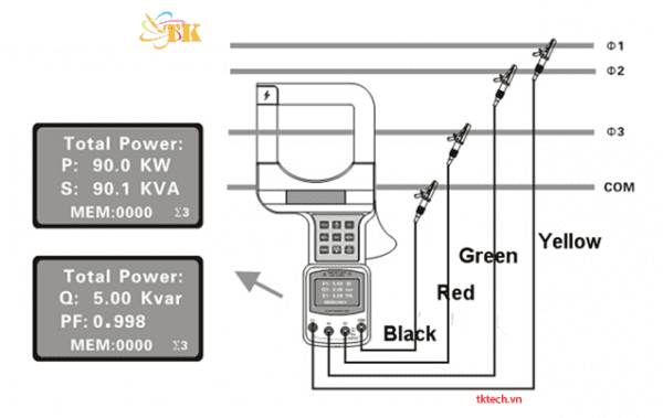 Cách đo và tính công suất ETCR7300 và ETCR7300A