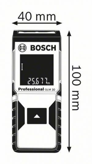 Kích thước Máy đo khoảng cách laser Bosch GLM 30