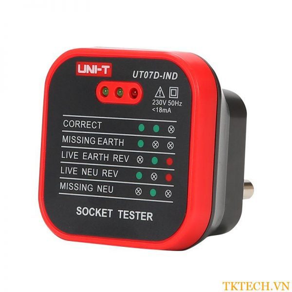 Bộ kiểm tra ổ cắm Uni-T UT07D-IND Socket Tester