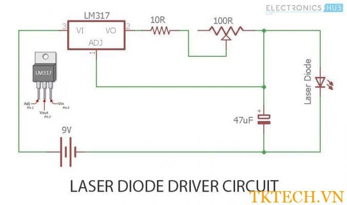 Cách tạo mạch điều khiển Laser Diode?