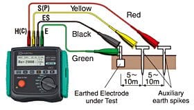 Đo điện trở đất bằng 4 cọc 4 dây