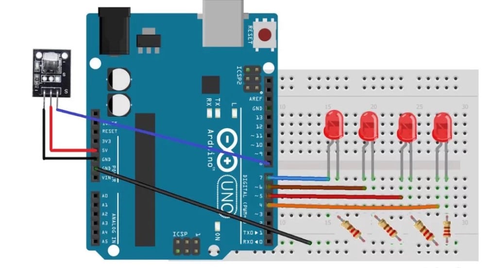 Cách điều khiển đèn LED bằng Arduino, cảm biến hồng ngoại và điều khiển từ xa