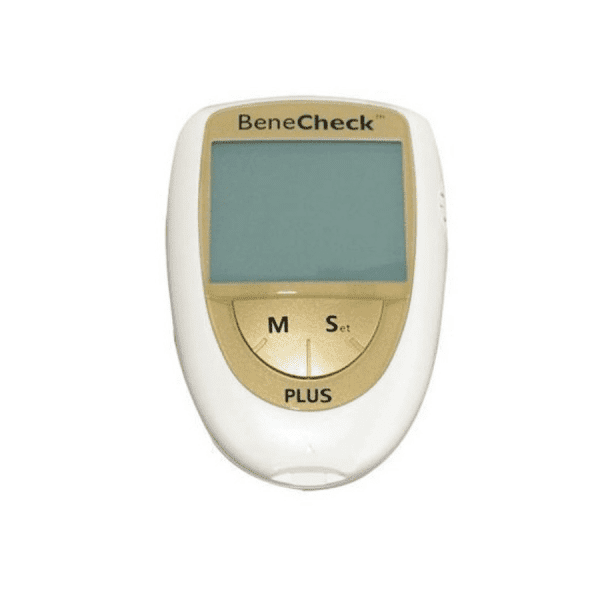 Máy đo đường huyết 3 trong 1 Benecheck Plus (đo đường huyết, mỡ máu, axit uric trong máu)