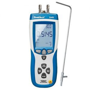 Đồng hồ đo lưu lượng không khí và chênh áp PeakTech P5145