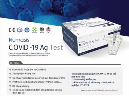 16 bộ kit test nhanh Covid-19 được bộ y tế cấp phép