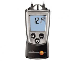 Testo 606-1 là một máy đo độ ẩm nhỏ gọn đo độ ẩm trong gỗ, tường và các bề mặt và vật liệu khác và vừa khít trong bất kỳ túi nào.