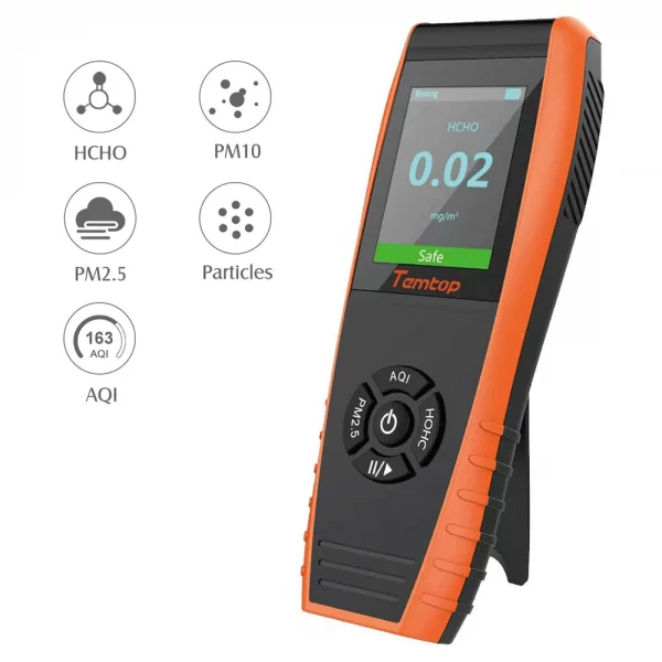 temtop lkc 1000e aqi monitor formaldehyde pm25 pm10 temp humidity aqi detectortemtop 742978