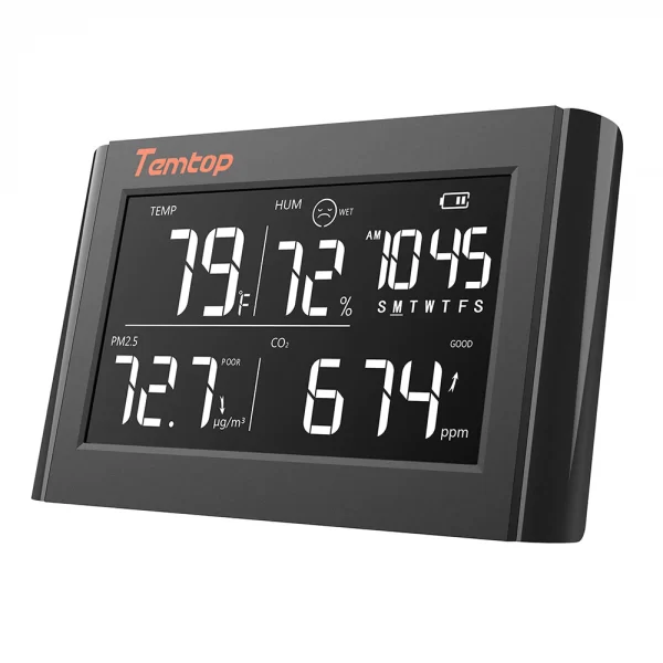 temtop p20c thermometer and hygrometer pm25 co2