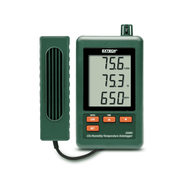 Bộ ghi nhiệt độ độ ẩm CO2 Extech SD800