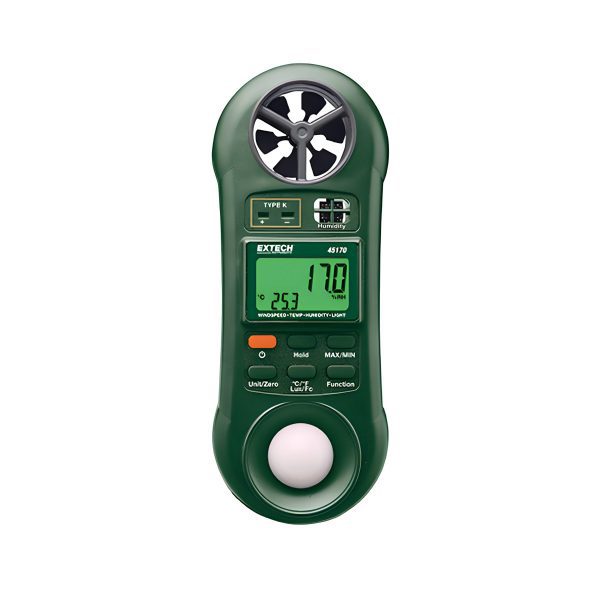 Máy đo gió đa năng Extech 45170 (nhiệt độ độ ẩm, ánh sáng, tốc độ gió)
