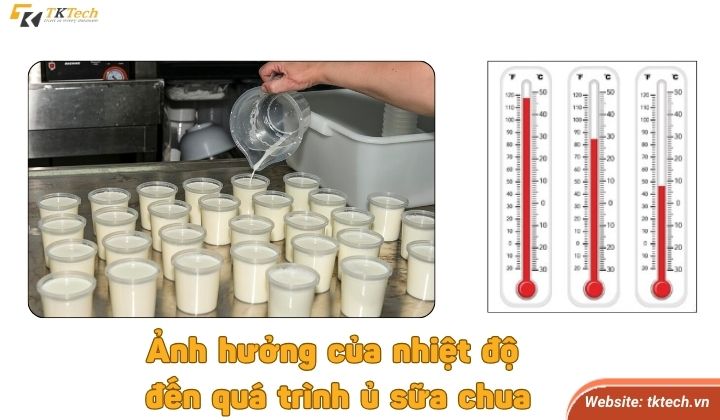 Ảnh hưởng của nhiệt độ đến quá trình ủ sữa chua